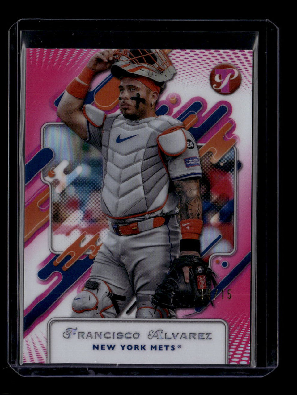 2025 Topps Pristine Pink Refractor 196 Francisco Alvarez 14/15