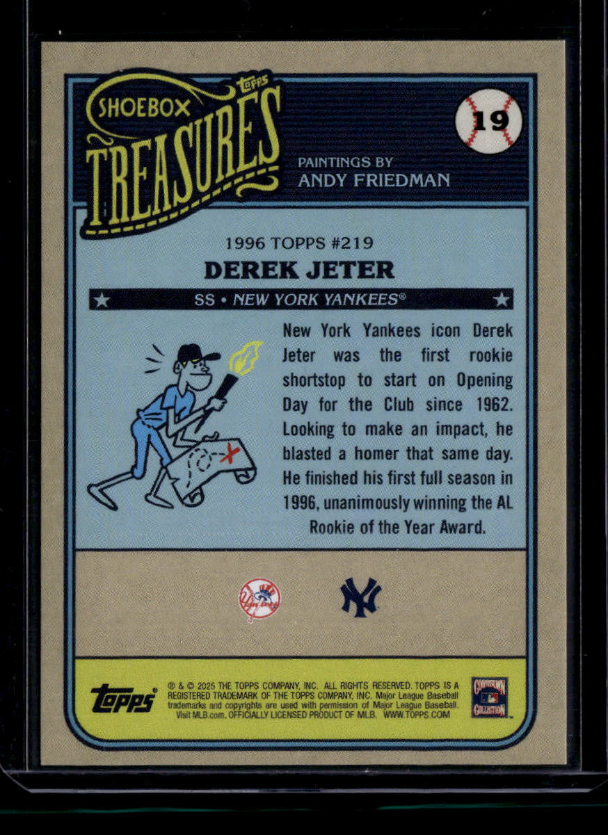 SOLD 183952 2025 Topps Shoebox Treasures Bubblegum Foil 19 Derek Jeter