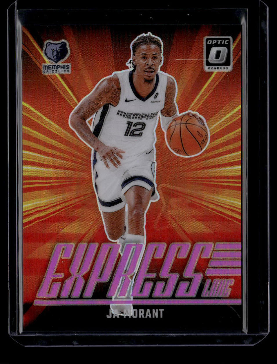 2024-25 Donruss Optic Express Lane Pink Refractor 17 Ja Morant 16/25