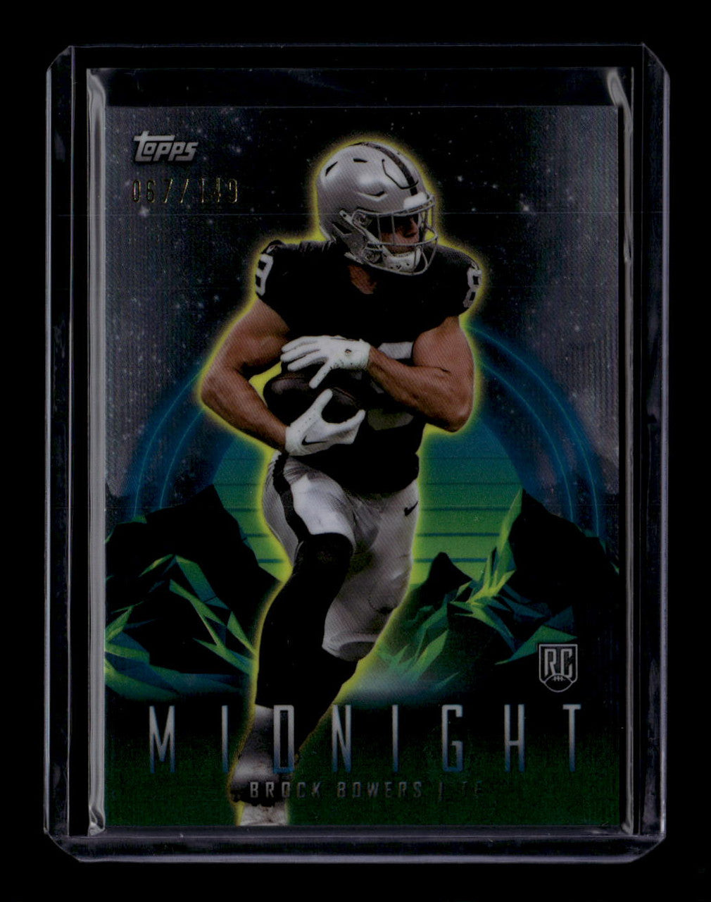 SOLD 183979 2024 Topps Midnight Morning 49 Brock Bowers Rookie 67/149