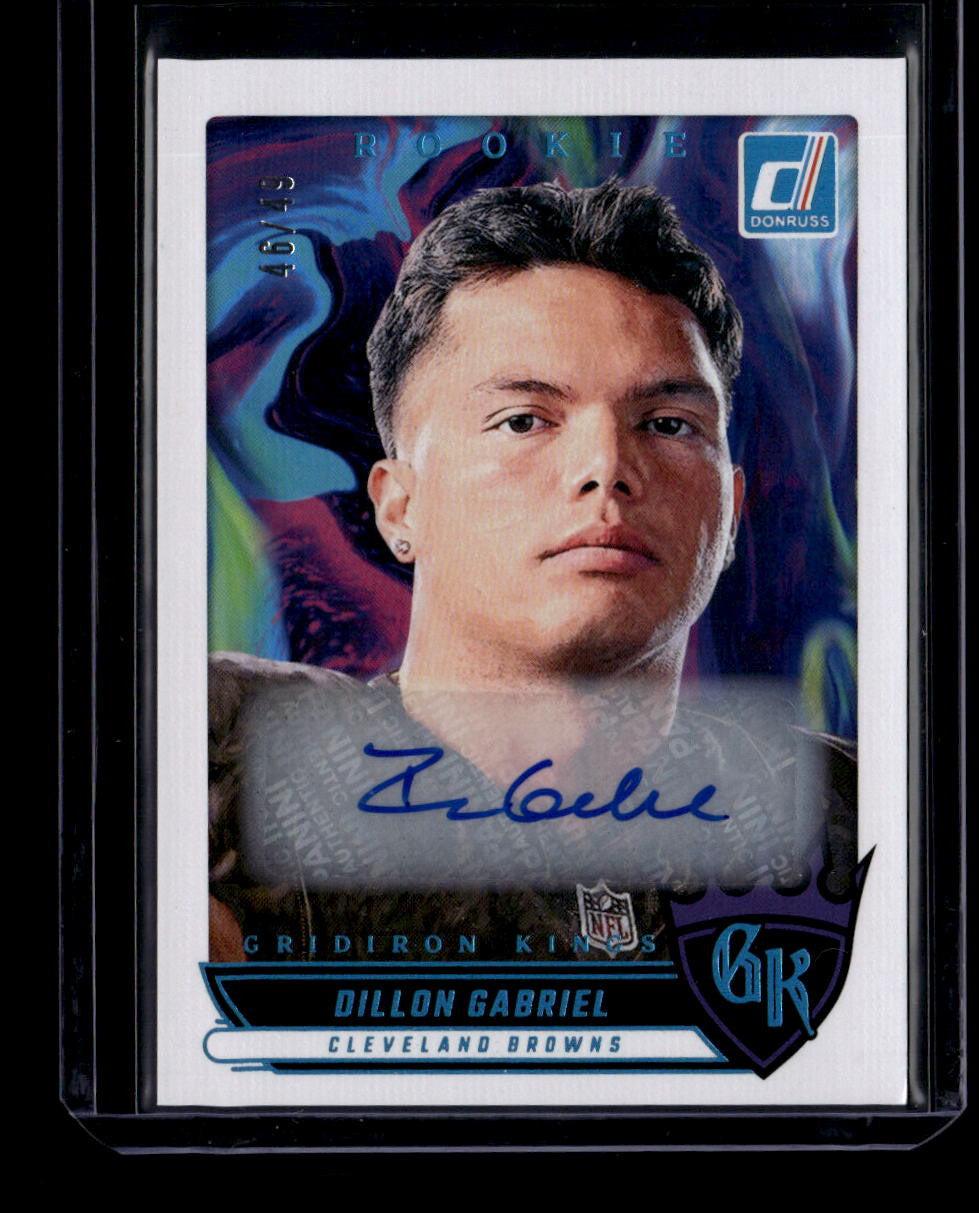 2025 Donruss Rookie Gridiron Kings Autographs 6 Dillon Gabriel RC Auto 46/49