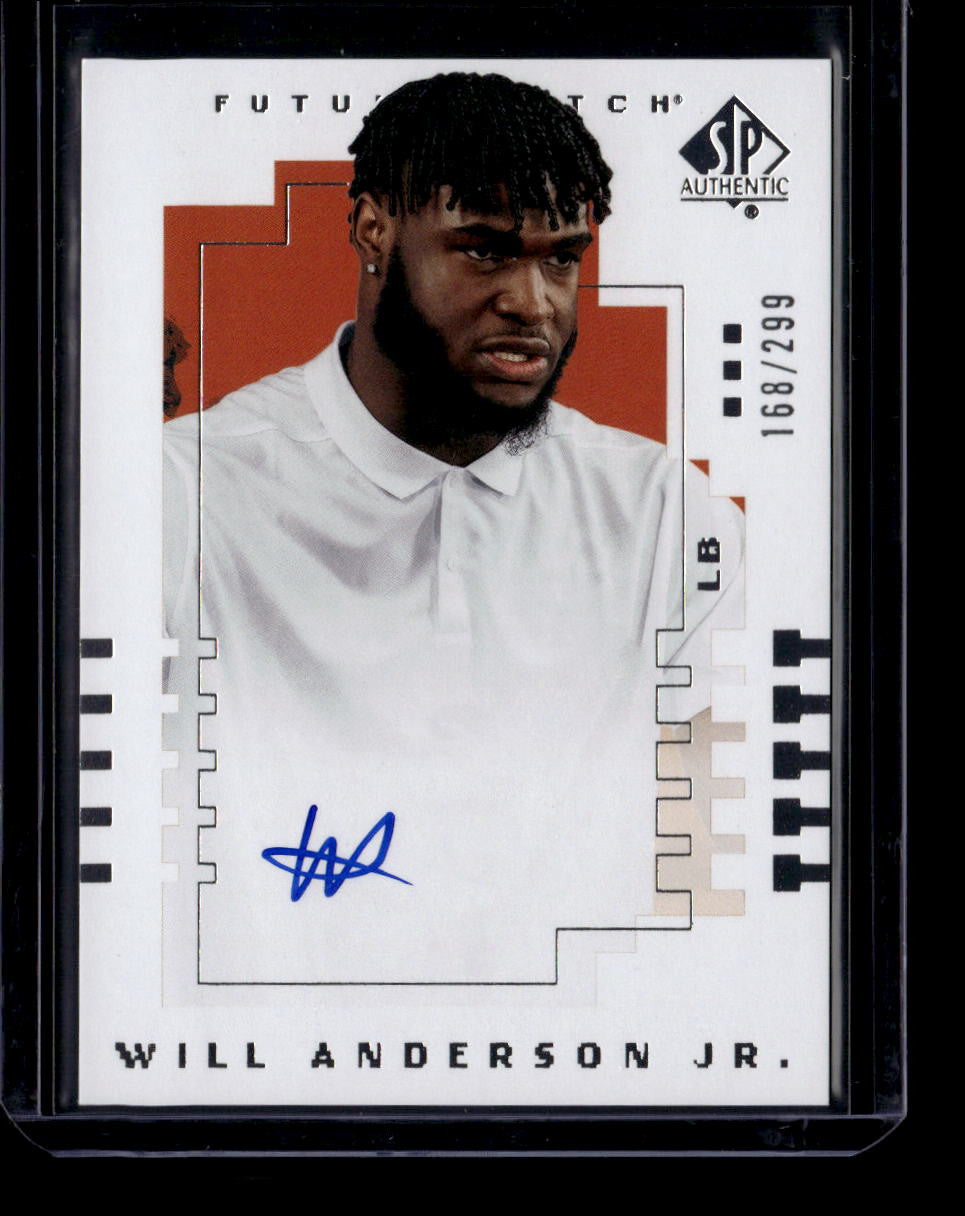 2023 UD Goodwin Champions SP Authentic Future Watch Will Anderson RC Auto /299