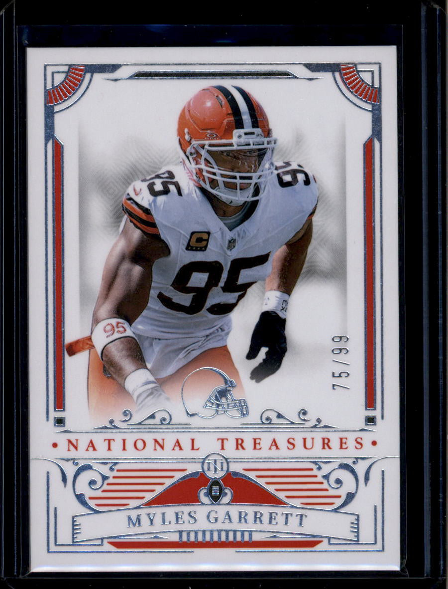 2025 Panini National Treasures 22 Myles Garrett 75/99