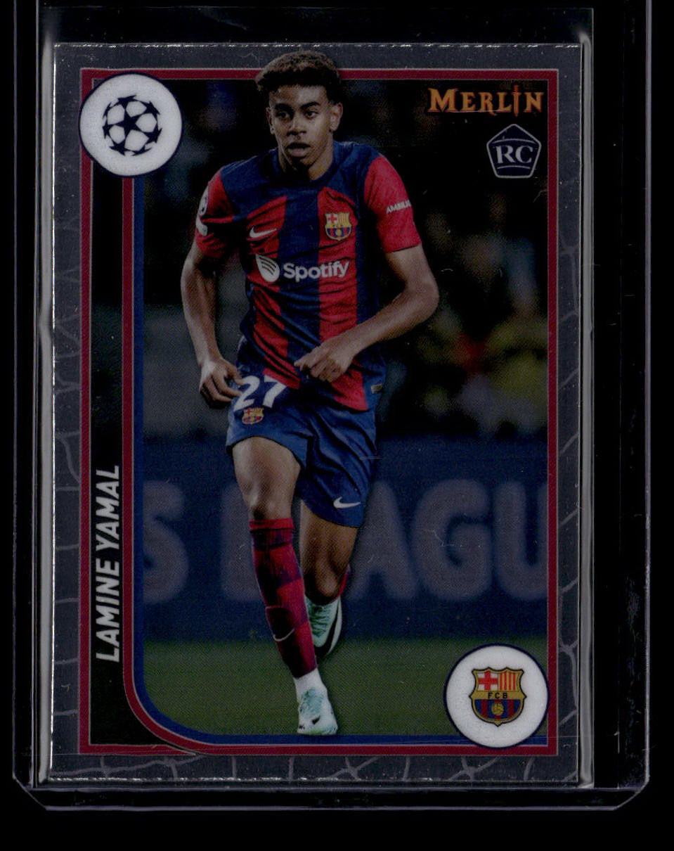 SOLD 184045 2023-24 Merlin UEFA Club Competitions 27 Lamine Yamal Rookie