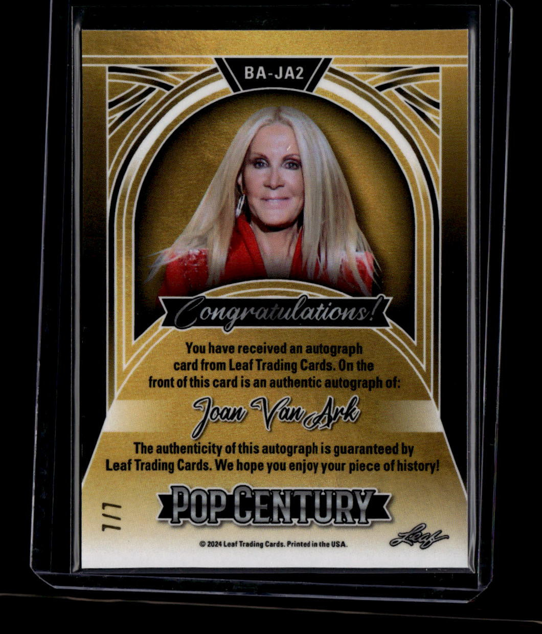 2024 Leaf Pop Century Metal Diagonal Shimmer Pink baja2 Joan Van Ark Auto 7/7