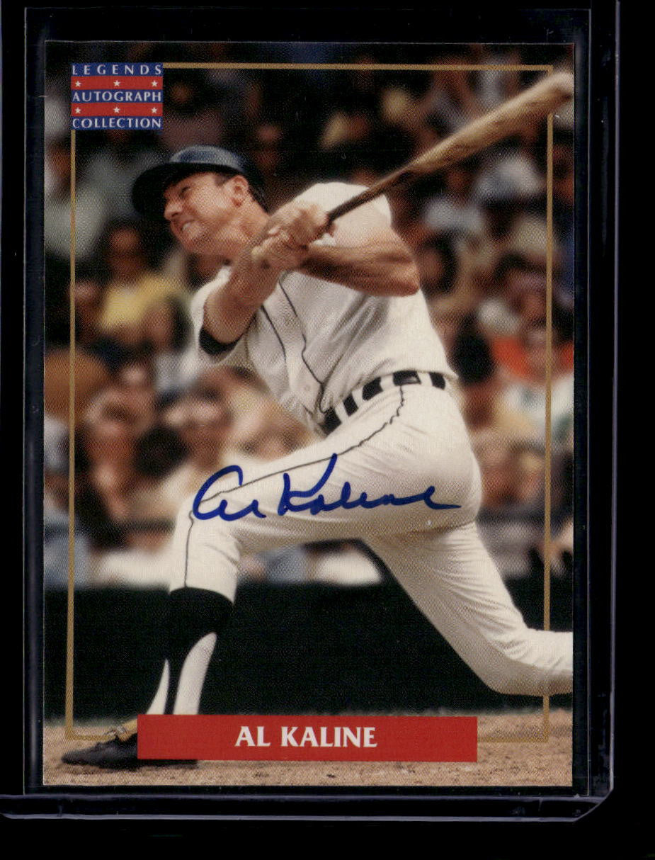 SOLD 184082 1996 Major League Players Alumni Legends Autographs Collection Al Kaline Auto