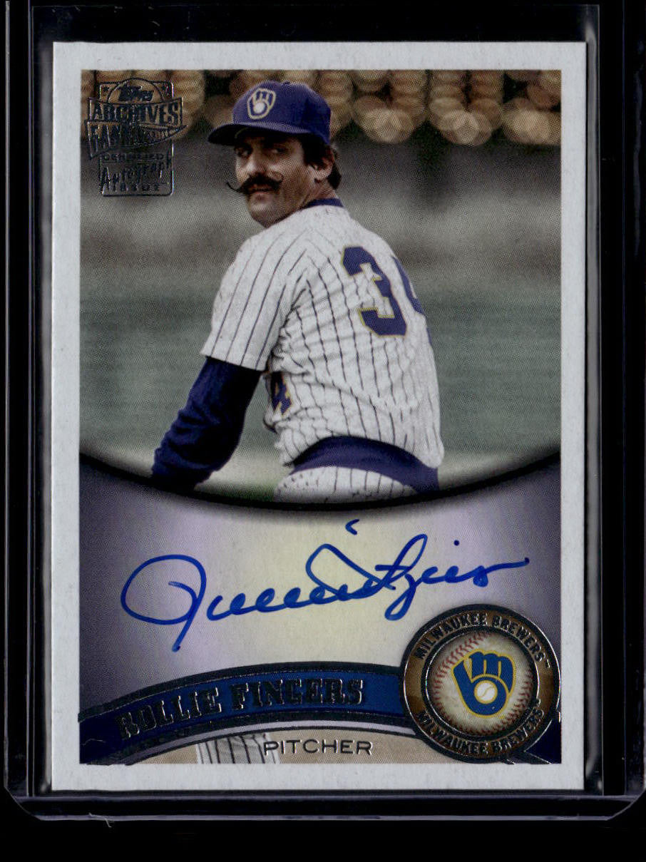2025 Topps Archives '11 Fan Favorites Autographs 11ffarf Rollie Fingers Auto