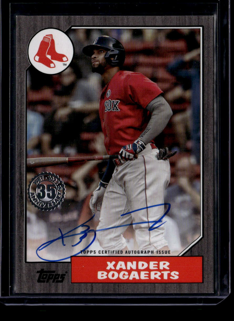 SOLD 184086 2022 Topps '87 Topps Autographs Black 87baxb Xander Bogaerts Auto 47/199