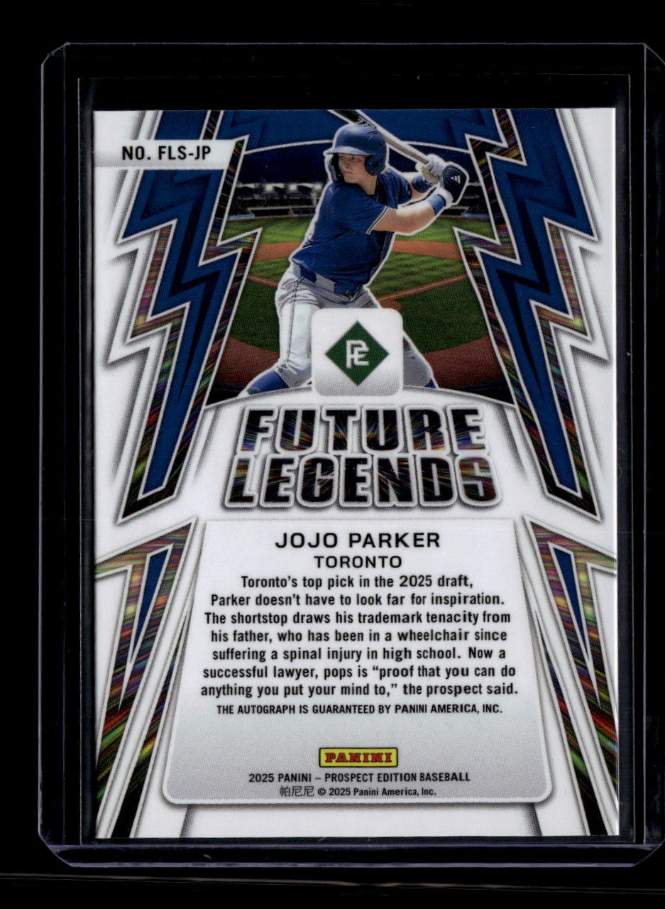 2025 Panini Prospect Edition Future Legends Signatures JoJo Parker RC Auto 417