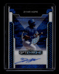 SOLD 184121 2025 Leaf Optichrome Blue Shimmer bazh1 Zyhir Hope Rookie Auto 1/3