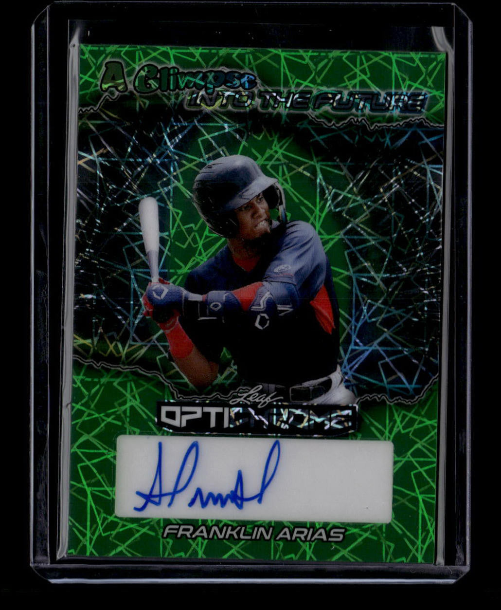 SOLD 184123 2025 Leaf Optichrome A Glimpse into the Future Green Franklin Arias RC Auto 5/6
