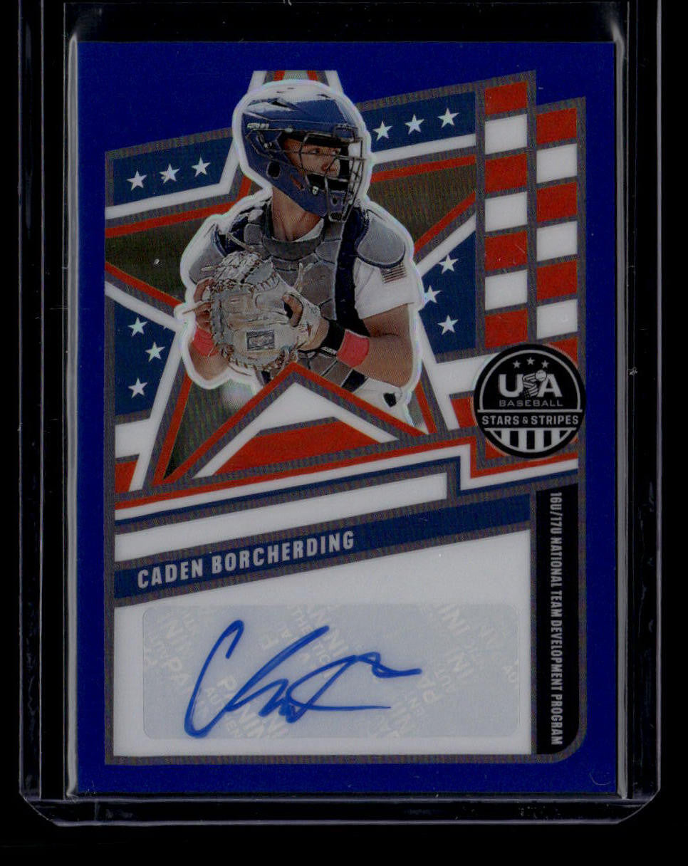 2026 USA Stars and Stripes Signatures Prizms Caden Borcherding RC Auto 29/49