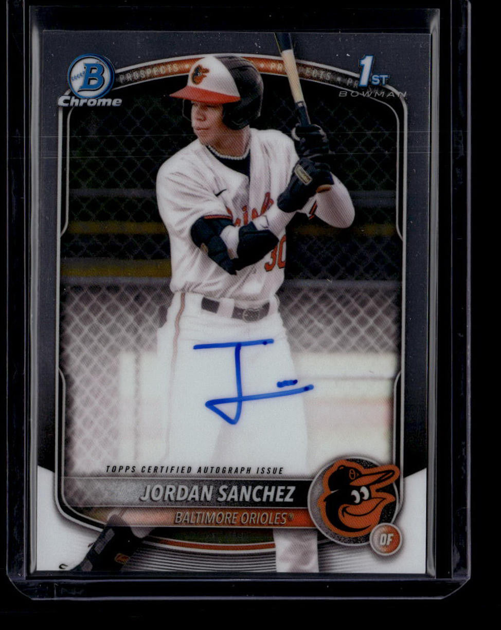 2025 Bowman Chrome Prospect Autographs CPAJOS Jordan Sanchez Rookie Auto