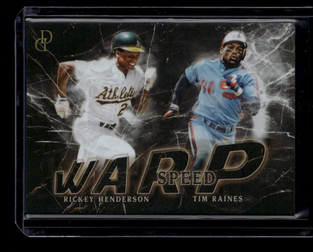 2025 Topps Dynamic Duals Warp Speed ws04 Tim Raines Rickey Henderson