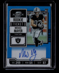 SOLD 184174 2023 Panini Contenders Optic Teal 125 Michael Mayer Rookie Auto 75/99