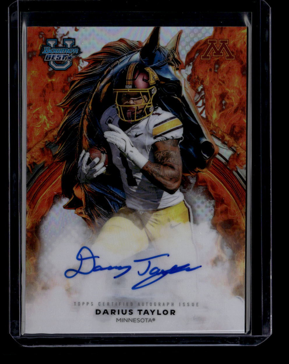 SOLD 184175 2025 Bowman's Best University Workhorse Autographs WADT Darius Taylor RC Auto