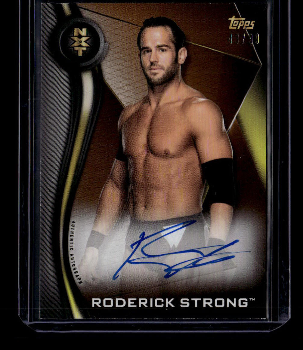 2019 Topps WWE NXT Autographs ARS Roderick Strong Auto