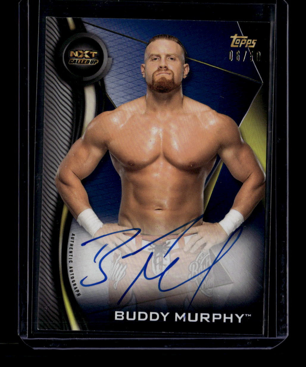 2019 Topps WWE NXT Autographs Blue ABM Buddy Murphy Auto 6/50