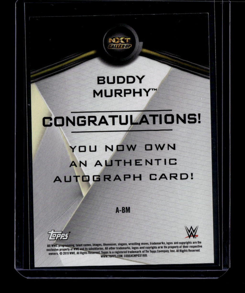 2019 Topps WWE NXT Autographs Blue ABM Buddy Murphy Auto 6/50