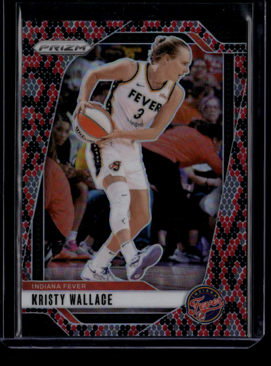2024 Panini Prizm WNBA Prizms Snake Skin Refractor 133 Kristy Wallace
