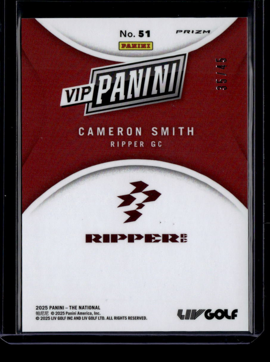 2025 Panini National Convention VIP Gold Packs Sparkle 51 Cameron Smith 35/45