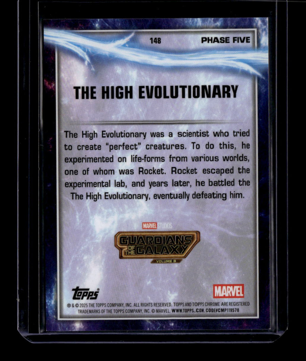 2025 Topps Chrome Marvel Orange Geometric Refractor 148 High Evolutionary 21/25