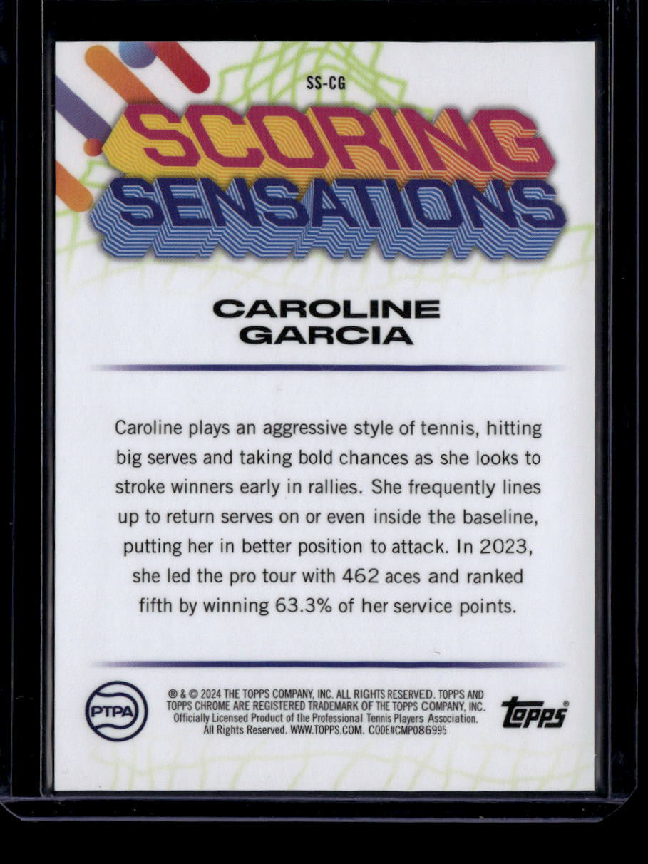 2024 Topps Graphite Scoring Sensations SSCG Caroline Garcia