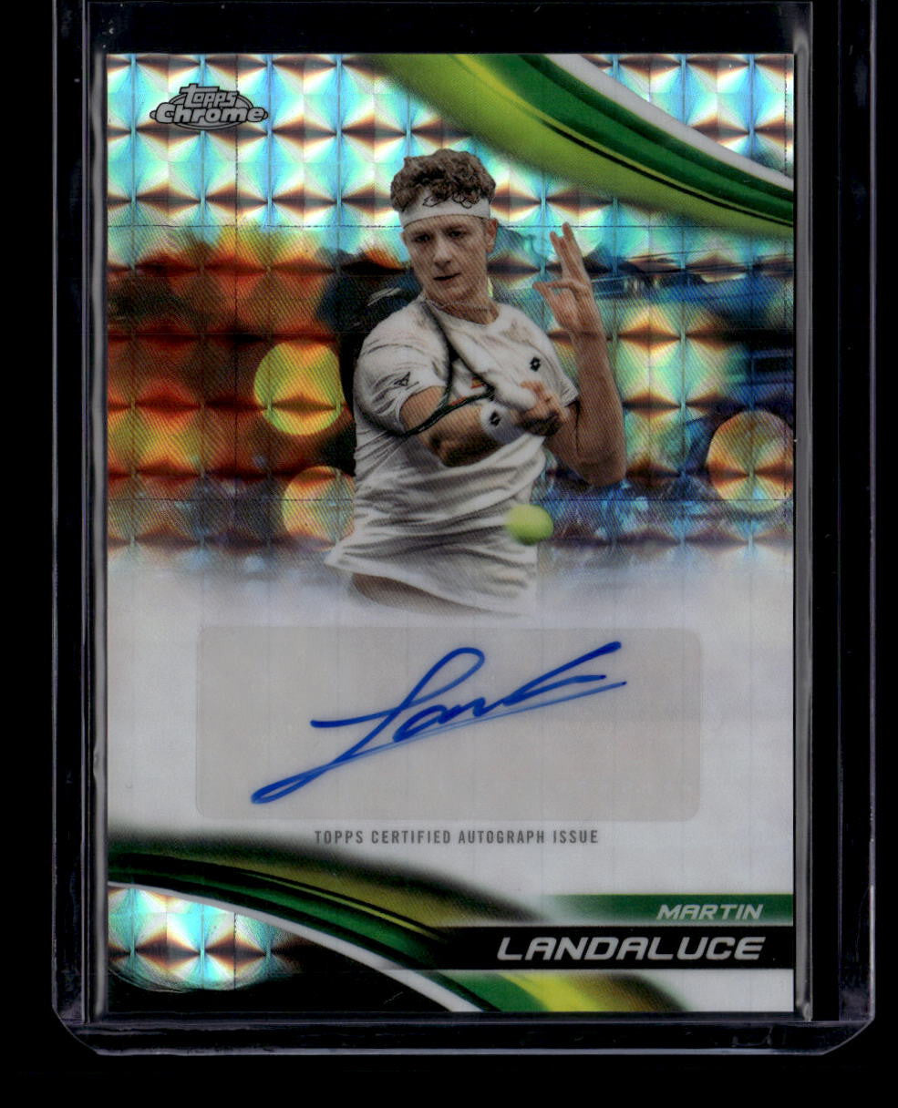 2025 Topps Chrome Autographs Geometric Refractor CAMLE Martin Landaluce Auto