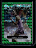 2025 Topps Chrome Youthquake Green Geometric Refractor yqe3 Qinwen Zheng 49/75