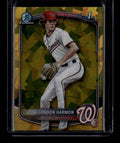 SOLD 184213 2025 Bowman Chrome Draft Sapphire Gold Refractor bdc44 Landon Harmon RC 6/50