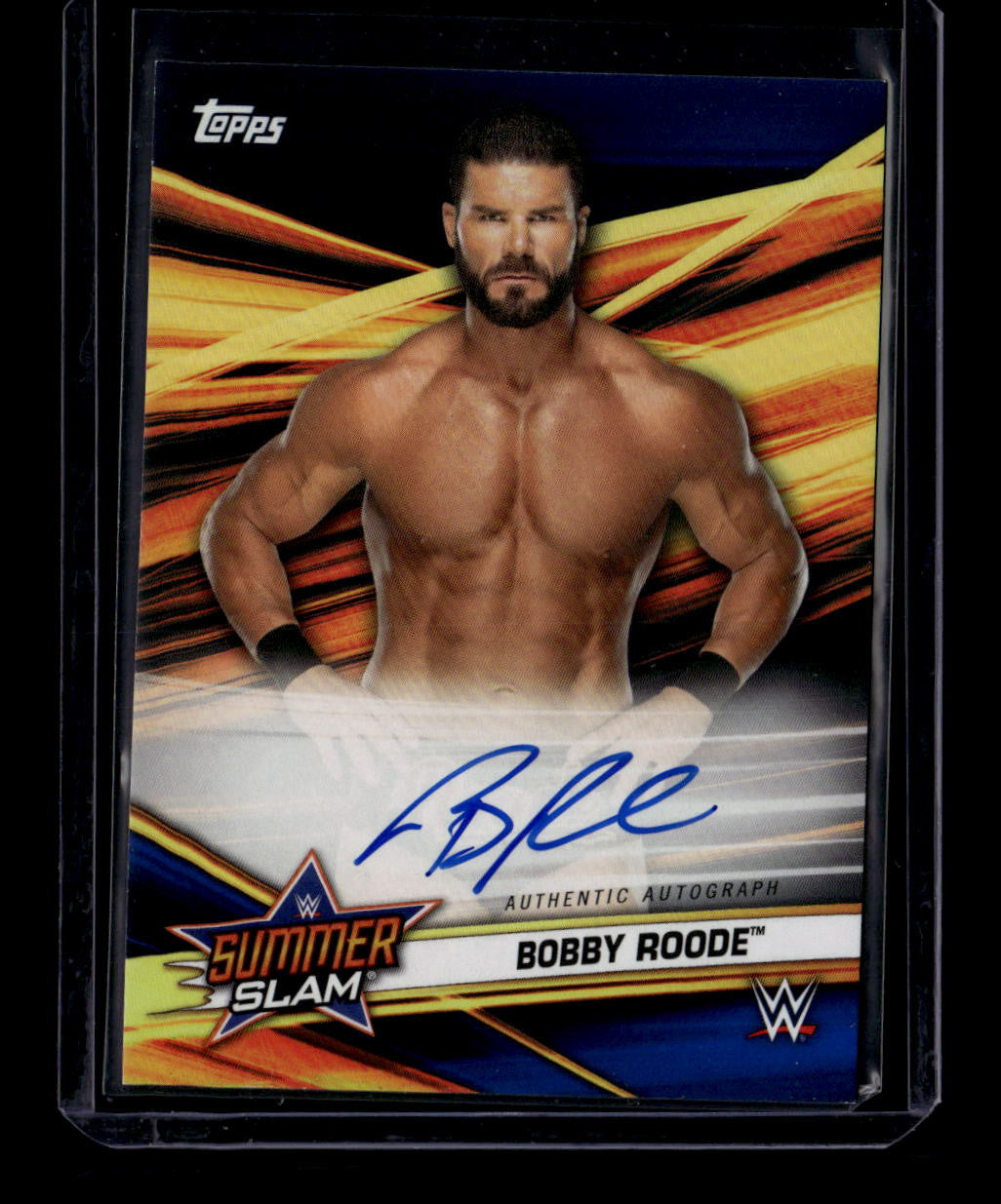 2019 Topps WWE SummerSlam Autographs Blue OCBR Bobby Roode Auto 49/50