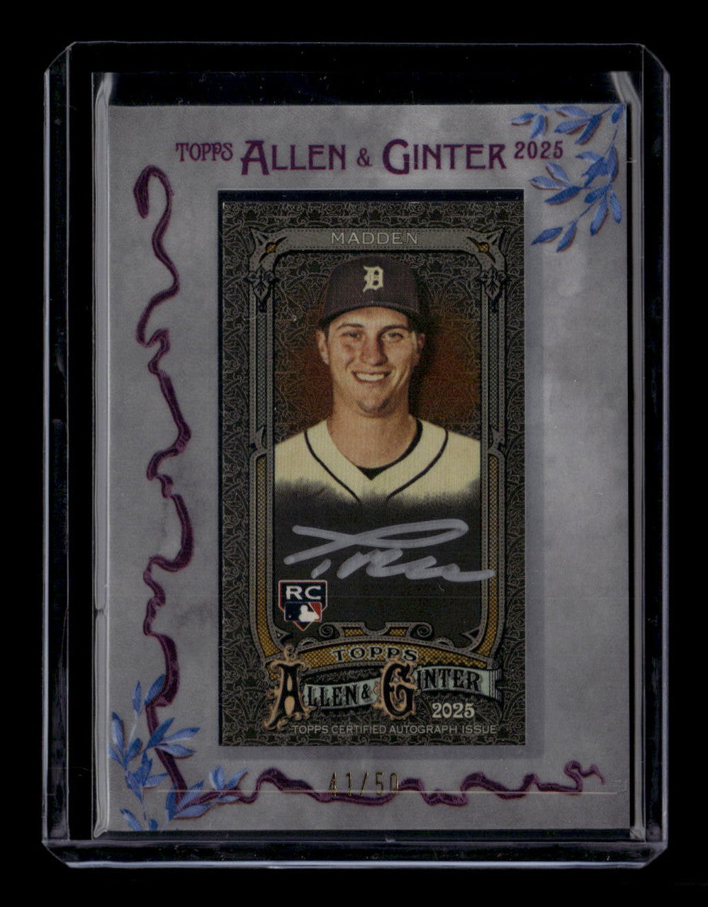 2025 Topps Allen and Ginter X Framed Mini Autographs TY Madden RC Auto 41/50