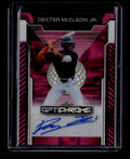 SOLD 184253 2025 Leaf Optichrome Pink Lava BADMC Dexter McCleon Jr. Rookie Auto 1/8