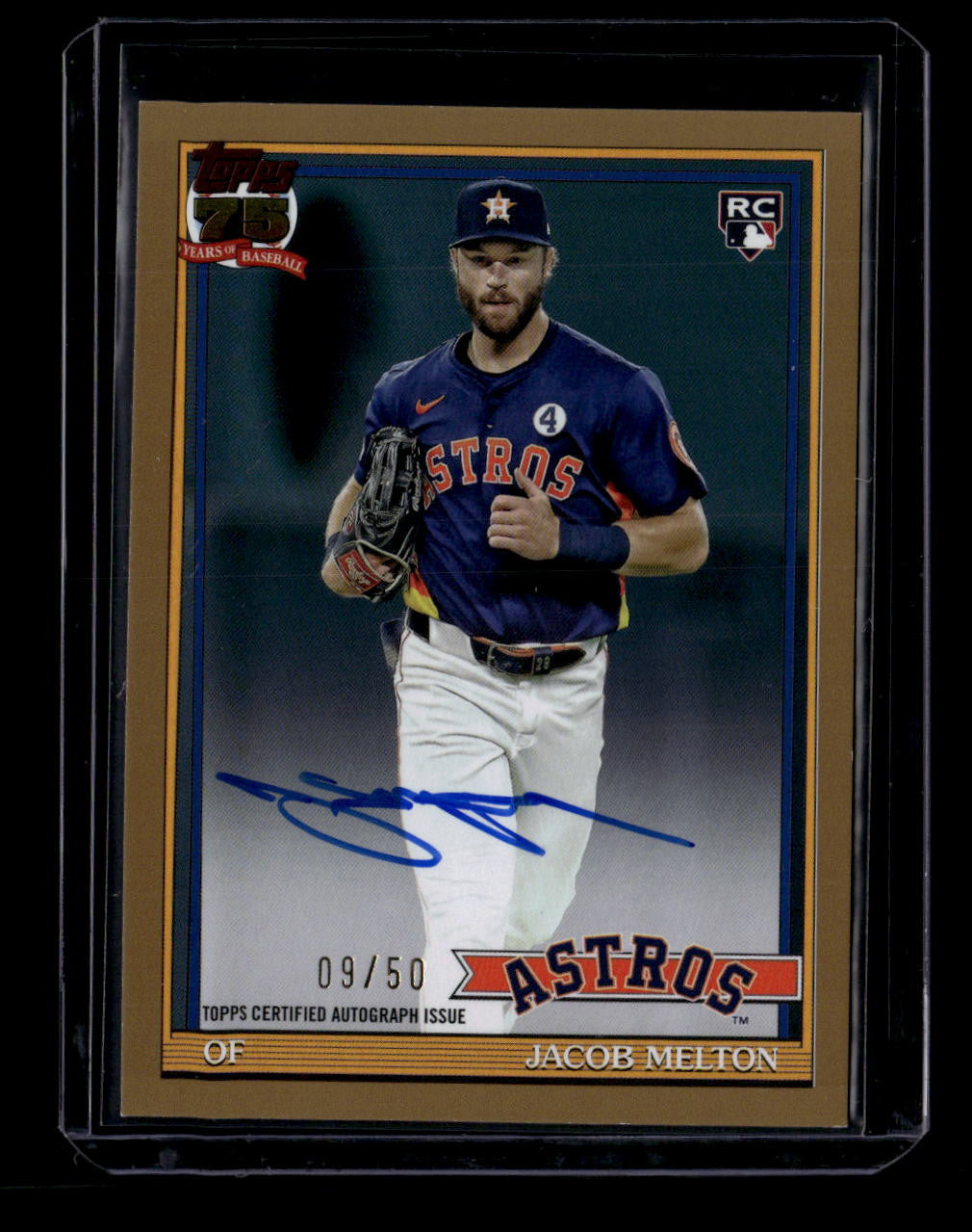 SOLD 184256 2026 Topps '91 Topps Autographs Gold Foil 91amel Jacob Melton Rookie Auto 9/50