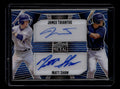 SOLD 184257 2023 Leaf Metal Autographs Wave Blue James Triantos Matt Shaw Dual RC Auto 1/8