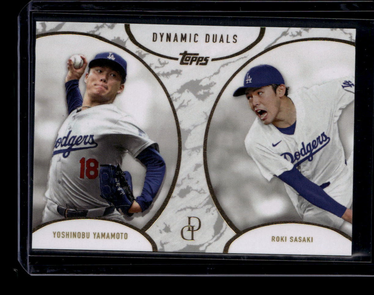 2025 Topps Dynamic Duals 43 Yoshinobu Yamamoto Roki Sasaki F07319