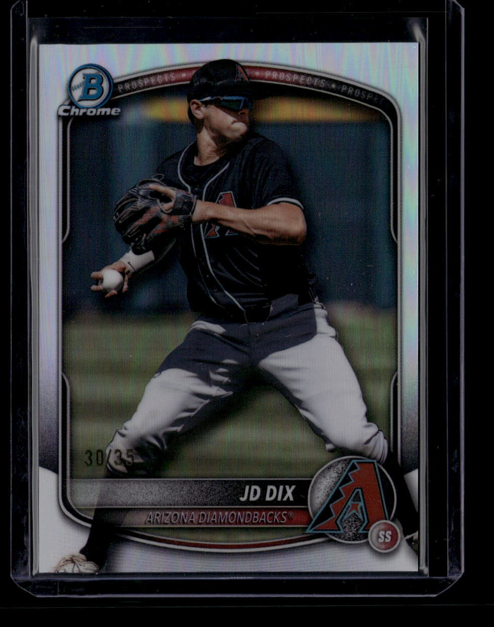 2025 Bowman Chrome Draft Bowmanfractor Logofractor bdc161 JD Dix Rookie 30/35