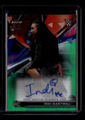 2021 Finest WWE Autographs Green Refractor RAIH Indi Hartwell Auto 30/99