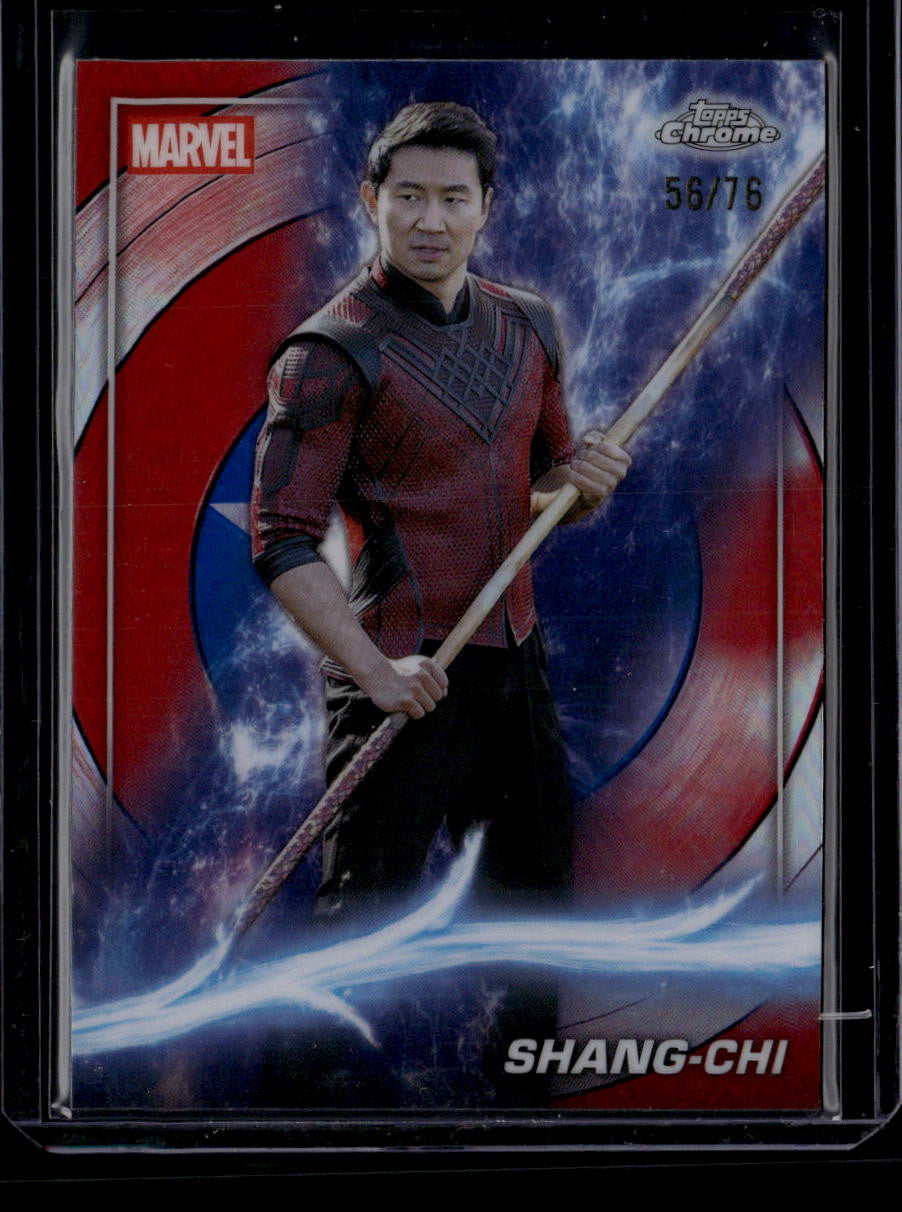 2025 Topps Chrome Marvel Studios Captain America Refractor 110 Shang-Chi 56/76
