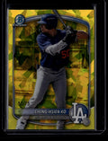 2025 Bowman Chrome Draft Sapphire Yellow Refractor Ching-Hsien Ko Rookie 55/75