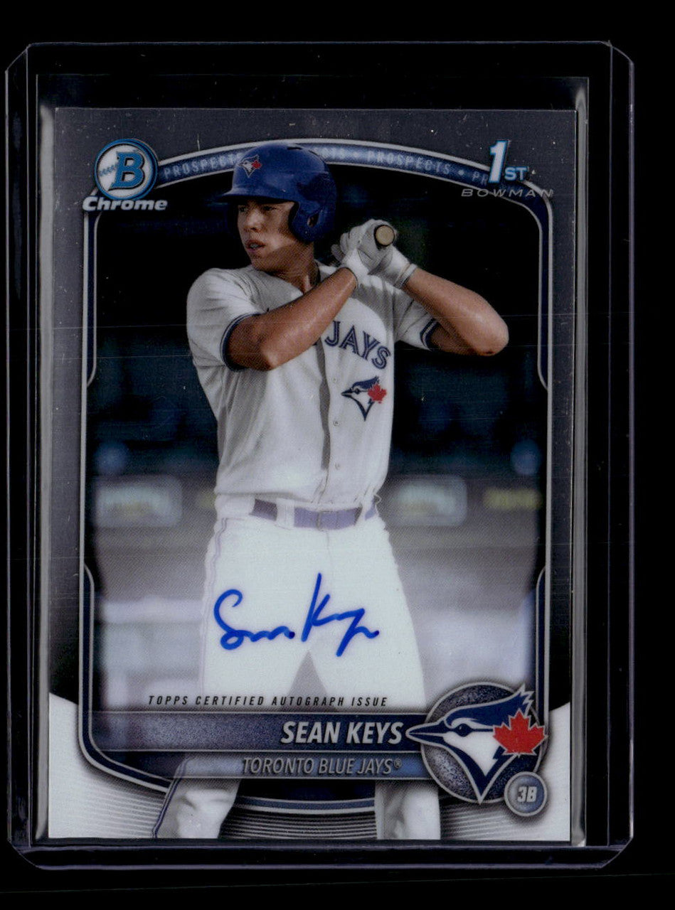SOLD 184307 2025 Bowman Chrome Prospect Autographs CPASK Sean Keys Rookie Auto