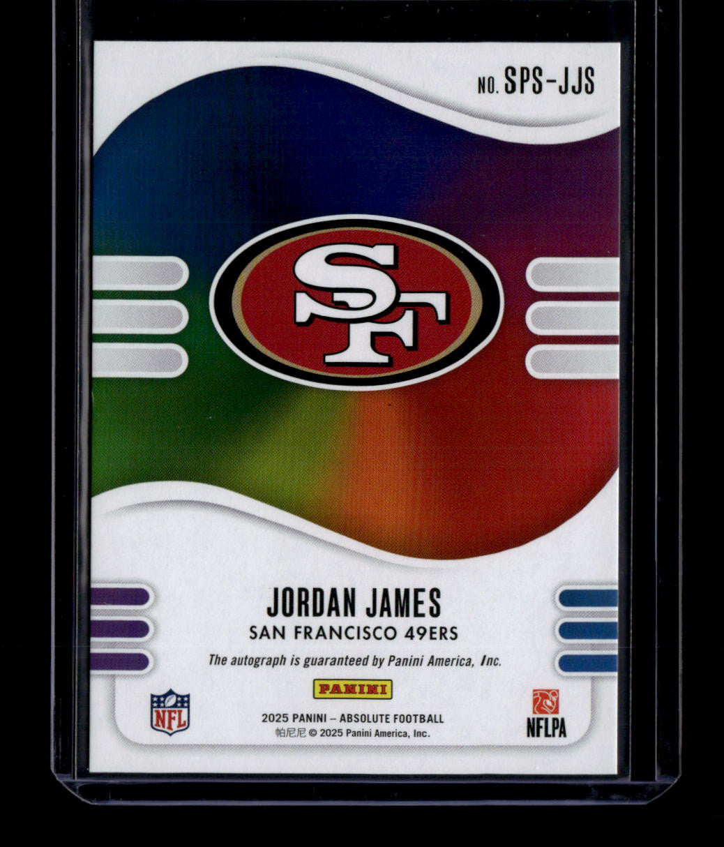 SOLD 184327 2025 Absolute Spectrum Signatures Gold 19 Jordan James Rookie Auto 2/10