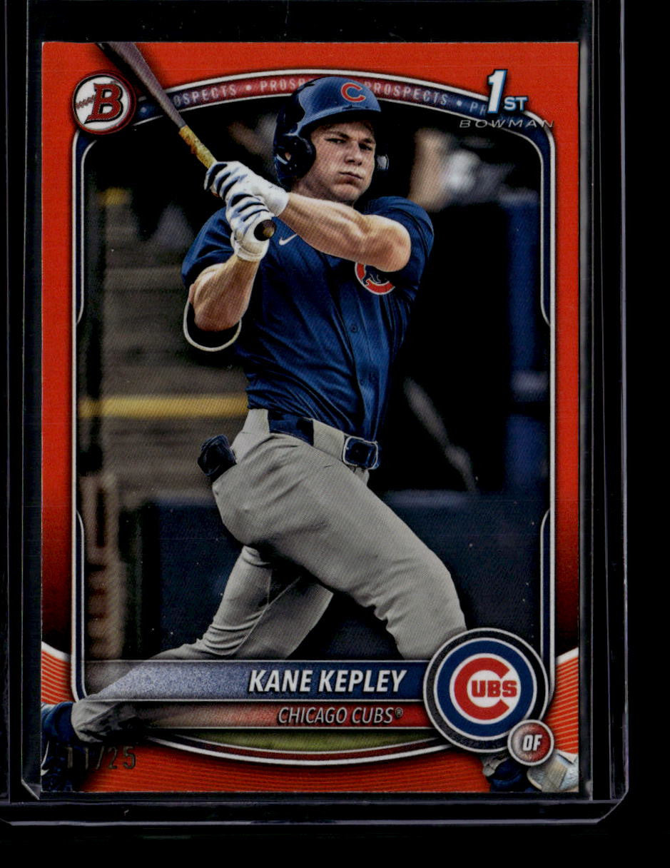 SOLD 184336 2025 Bowman Draft Orange bd200 Kane Kepley Rookie 11/25
