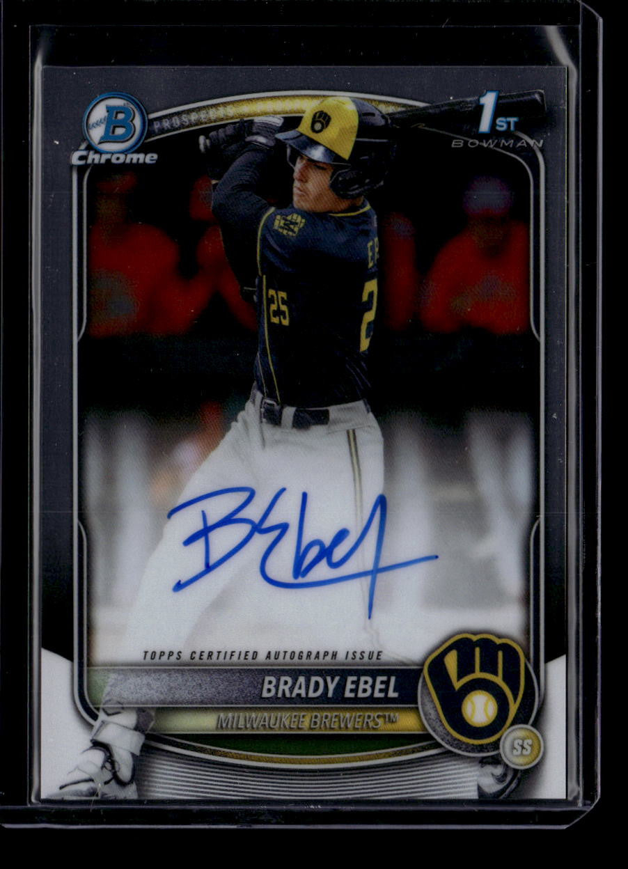 SOLD 184343 2025 Bowman Chrome Draft Autographs CPABE Brady Ebel Rookie Auto