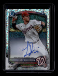 SOLD 184344 2025 Bowman Chrome Autographs Speckle Refractor Luke Dickerson RC Auto 96/299