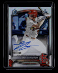 SOLD 184345 2025 Bowman Chrome Draft Autographs Refractor Jack Gurevitch RC Auto 137/499