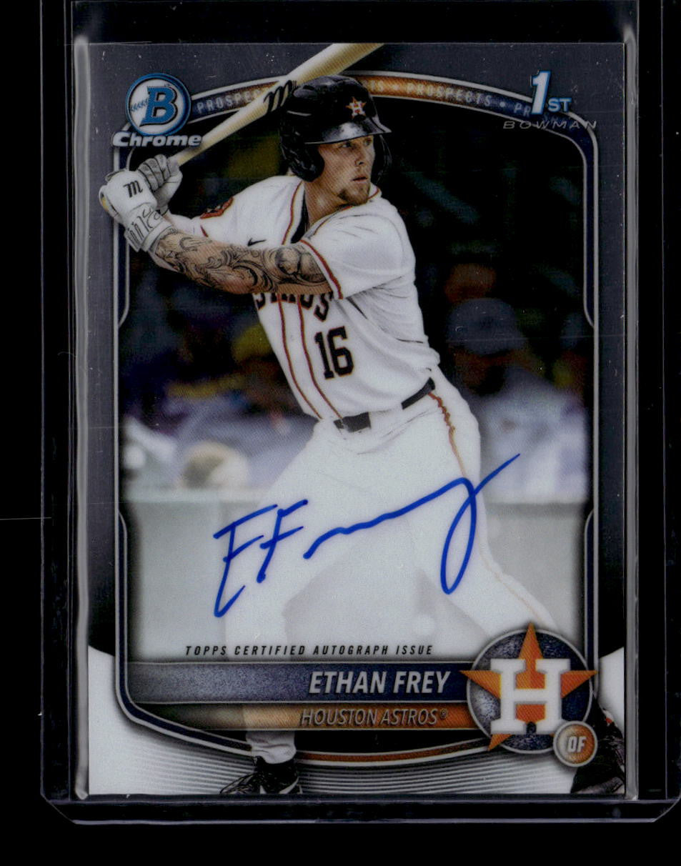 2025 Bowman Chrome Draft Autographs CPAEF Ethan Frey Rookie Auto F07403