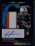 SOLD 184353 2025 Panini Prizm Draft Autographs Tie-Dye 22 Xavier Restrepo RC Patch Auto 5/25