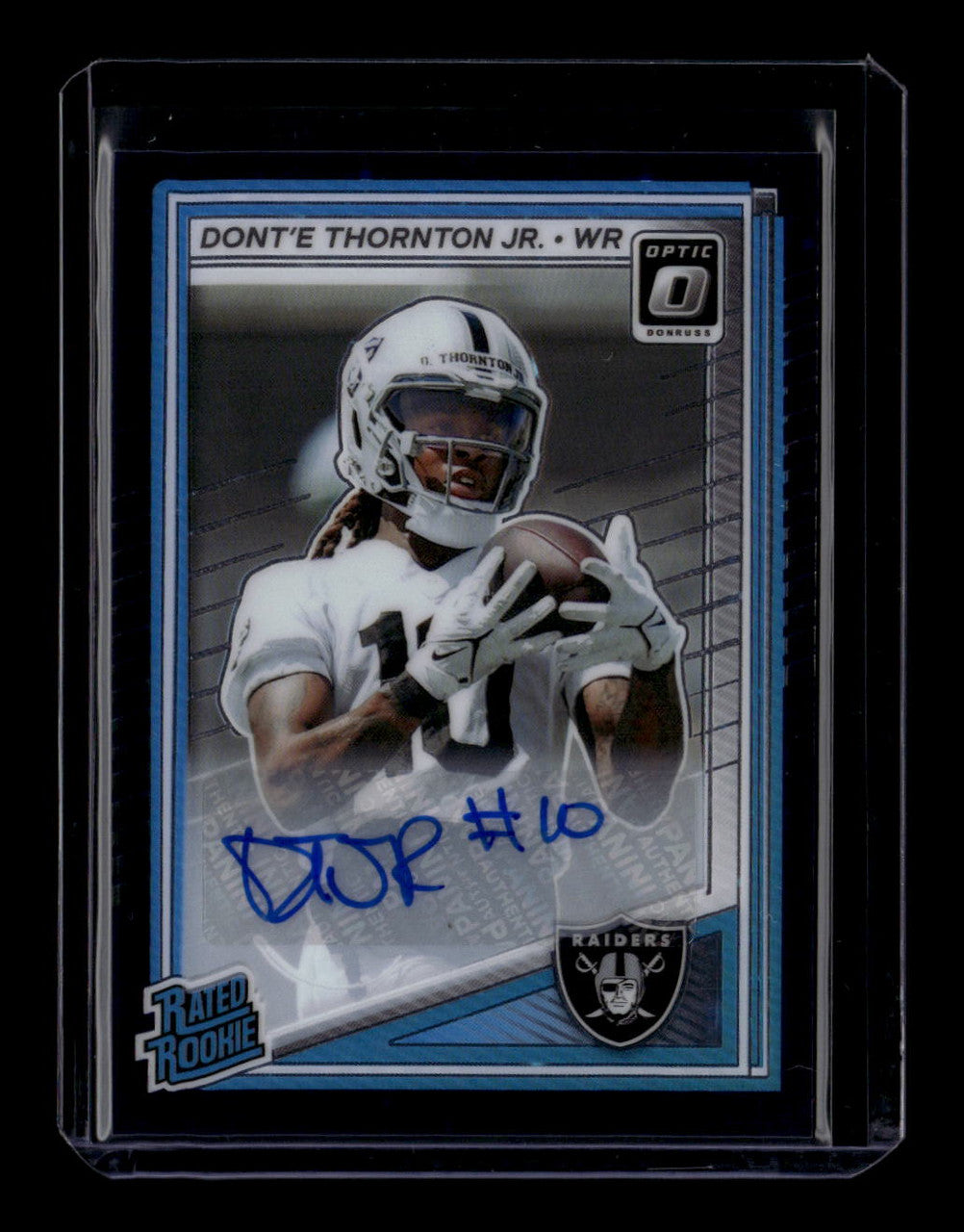 2025 Donruss Optic Autographs Purple Stars 279 Dont'e Thornton Jr. RC Auto 31/42