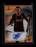 SOLD 184362 2020-21 Finest UEFA Autographs Orange Wave Refractor Sergino Dest Auto 24/25